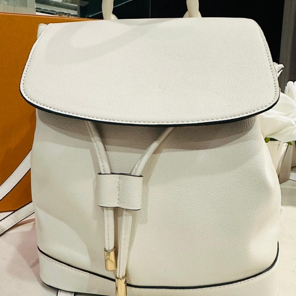 Forever 21 Elegant White Leather Backpack